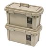 JEJ Astage S-Series Toolbox ST560S, Made In Japan, for Outdoor Storage and Camping, Sand Beige, 56cm Wide X 29cm Deep X 29cm High