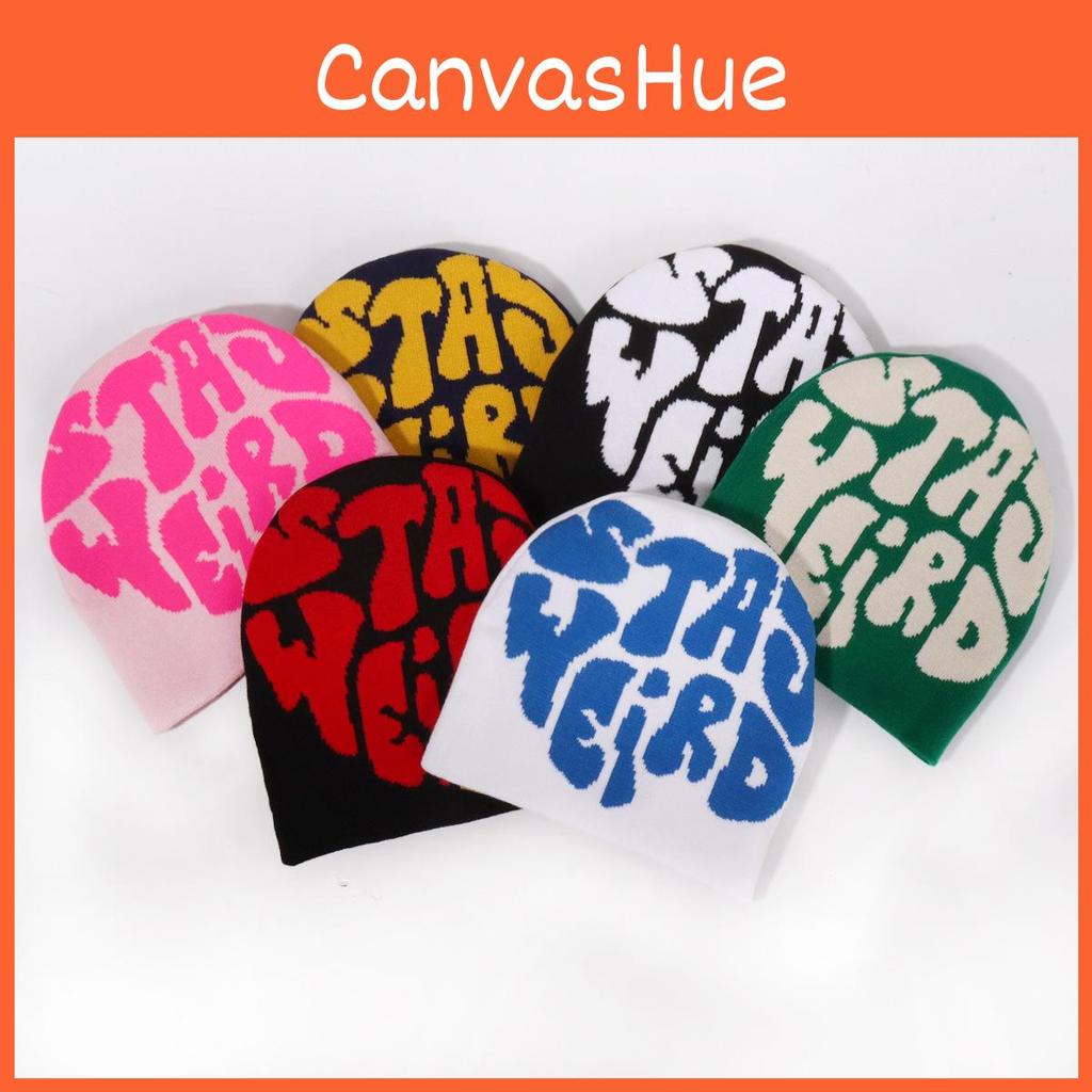 Pattern Letter Fashion Women Casual Warm Knitted Hat For Autumn And Winter