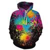 Hot Selling New Digital Printed Graffiti Men's Plus Size Casual Hooded Sweatshirt Pullover for Autumn and Winter In Europe and America