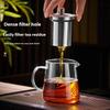 GIANXI Flower Teapot Open Flame Heating Glass Teapot Filter Tea Cup High Temperature Coffee Pot Coffee Cup Home Tea Set