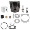46mm Cylinder Piston W/ Gasket Kit for Husqvarna 50,51,55 Rancher Nikasil Engine
