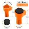 8 Pcs Workbench Tenon Stopper Non Marring Durable Nylon Non-slip EVA Rubber Used for 19/20mm Hole Desktop Clip
