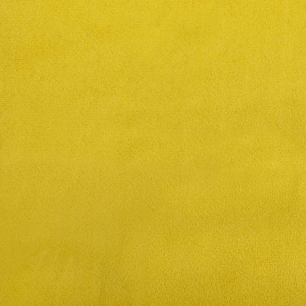 Egg Chair with Footstool Yellow Velvet