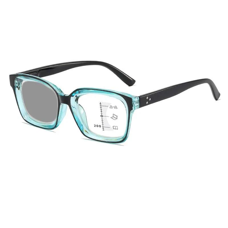 Универсальные прогрессивные мультифокальные фотохромные очки для чтения для женщин и мужчин, блокирующие синий свет, от +1.0 до +4.0