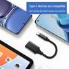 Кабель-адаптер USB-C на USB 3.0 Female для телефонов, планшетов, ноутбуков, клавиатур, мышей и OTG-устройств.