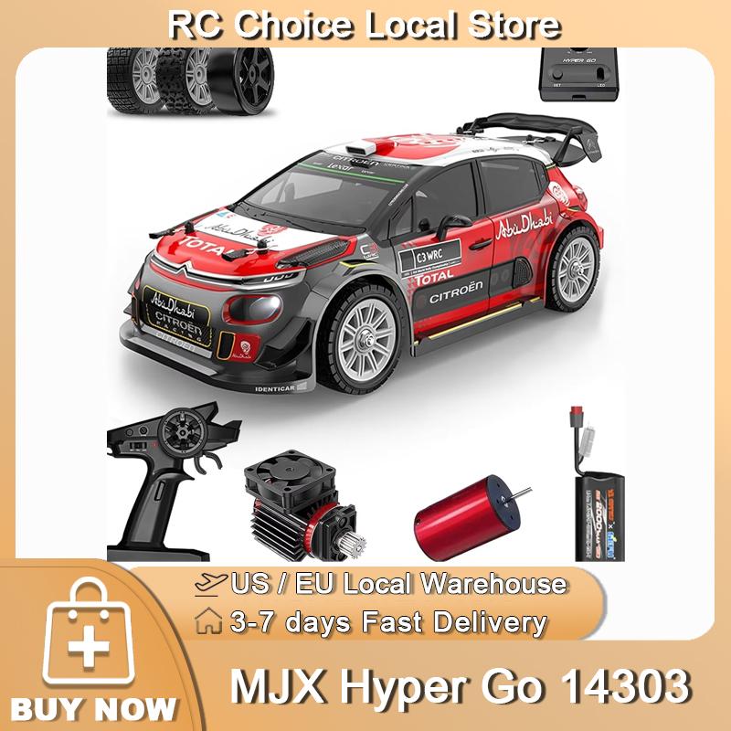 1/14 Mjx 14303 RC Дрифт-машина 2.4G Высокоскоростной Дрифт-ралли Грузовик Hyper Go Бесколлекторный 4WD Внедорожник RC Машинки Для Взрослых Для Детей Игрушки