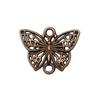 10pcs Butterfly Connector Charms Charms Antique Bronze Color Zinc Alloy 20X16mm
