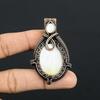 Mother of Pearl Pendant Gemstone Pendant 999 Copper Wire Wrapped Pendant, Handmade Jewelry Anniversary Gift