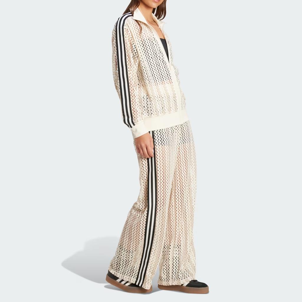 Adidas Оригинальные брюки для тренировок Firebird с тремя полосками, летний блеск, женские, белые KC0760