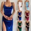 2023 European & American Style Women's Sexy Slim Slit Suspender Dress for Spring/Summer