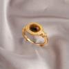 2025 Trend High Design Vintage Tiger Eye Ring Female Niche Light Luxury Commuter Index Ring Adjustable Rings High Quality Unique Accessories