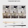 Household Frequency Conversion Ceiling Fan Light Kitchen Bedroom 3 Colors Light Adjustable Electric Ceiling Fan Lamp