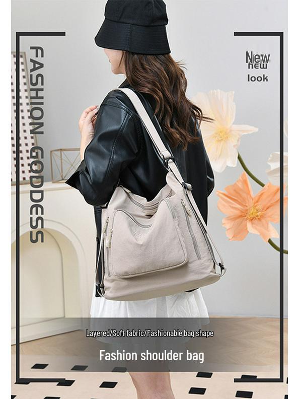 2025 Мода Японии и Южной Кореи Женская большая вместительная сумка через плечо и повседневный студенческий рюкзак