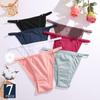 7Pcs/Set Women's Cotton Panties Underwear Metal Buckle Briefs M-2XL Female Underpant Low Waist Woman Sexy Panty Lingerie