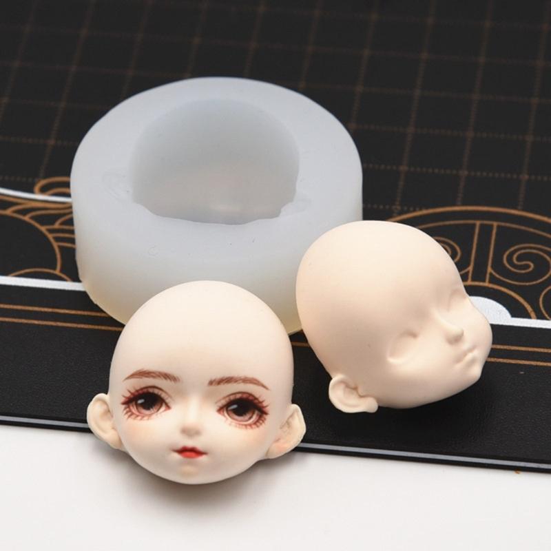 Q Version Face Mould DIY Doll Modification Accessories Clay Moulds for Ornament