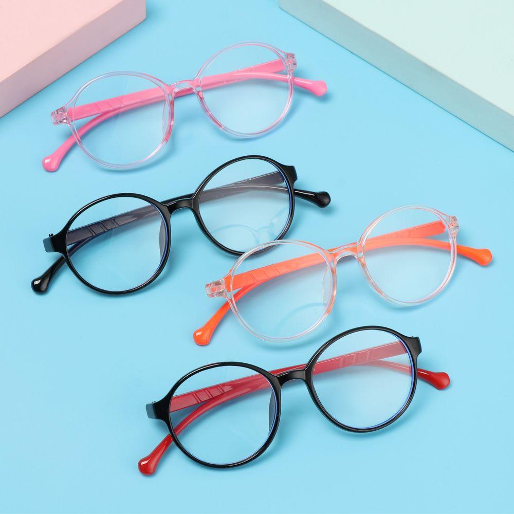 Online Classes Eye Protection Ultra Light Frame Kids Glasses Comfortable Eyeglasses Anti-blue Light