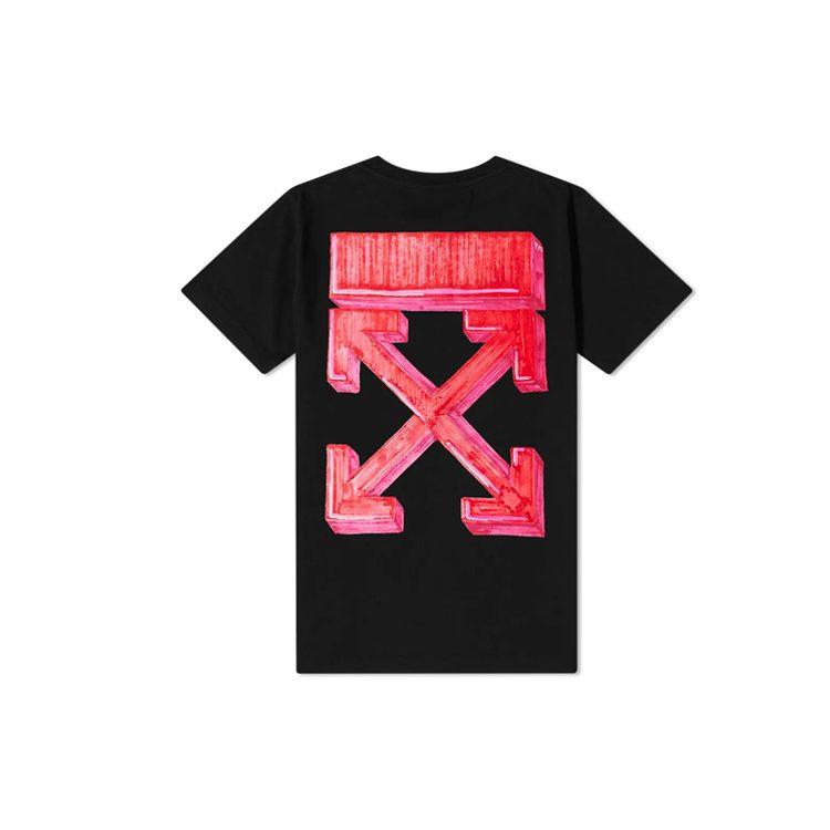 OFF WHITE Стрелки-маркеры Футболка приталенная OMAA027E20JER0051025