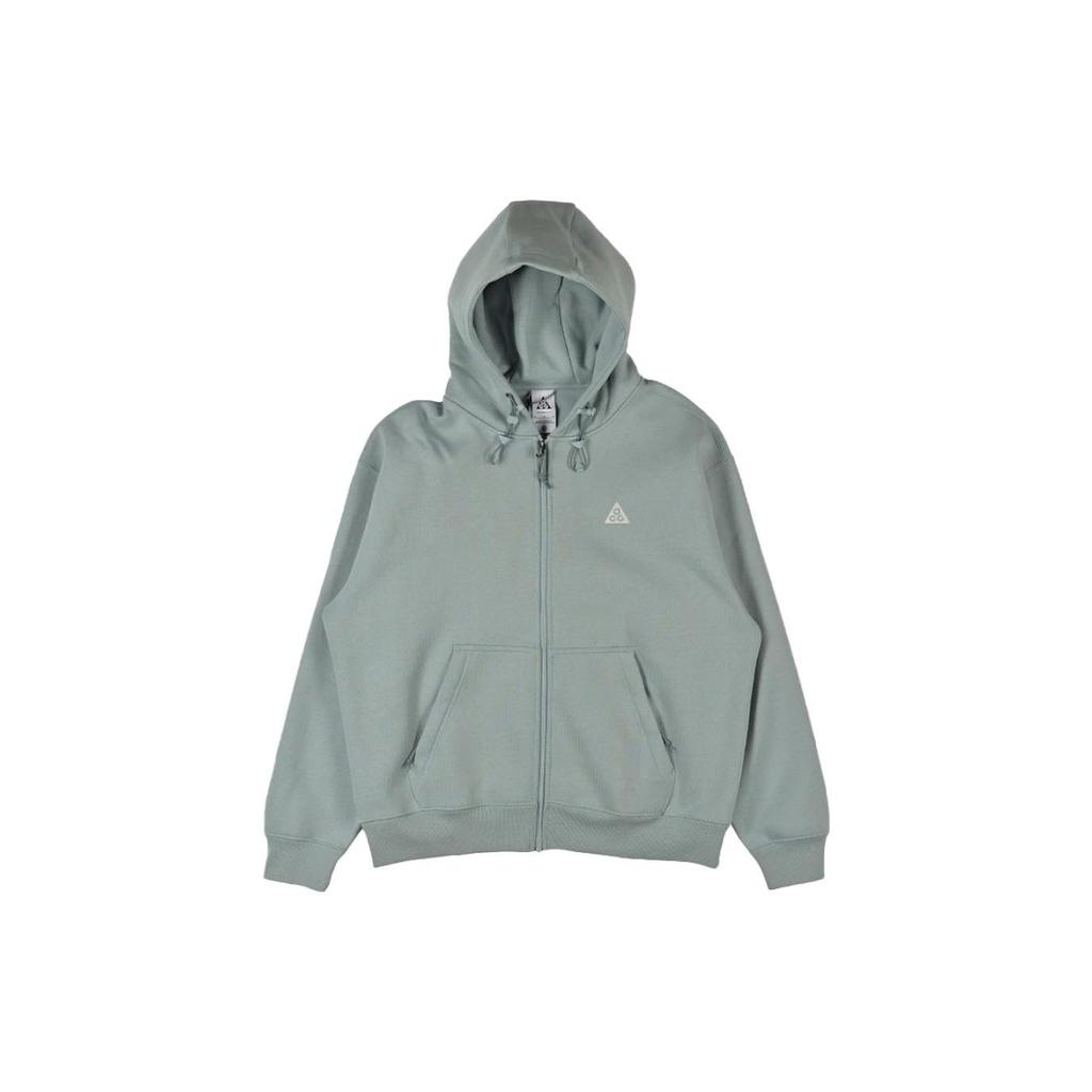 Nike Однотонная куртка на молнии с капюшоном и длинными рукавами для мужчин, серая, DH3089-366