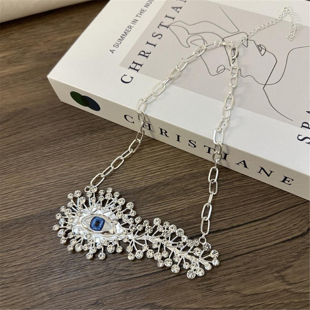 Tooxika Французский Парижский Стиль Индивидуальность Взрыв Глаза Полные Бриллиантов Ожерелье Легкая Роскошь Высокое Чувство Моды Подиум Цепочка на Ключицу для Женщин