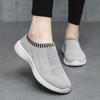Breathable Mesh Fly-woven Women's Shoes New Fashion Lazy Shoes Low-top Foot-fitting Casual Shoes