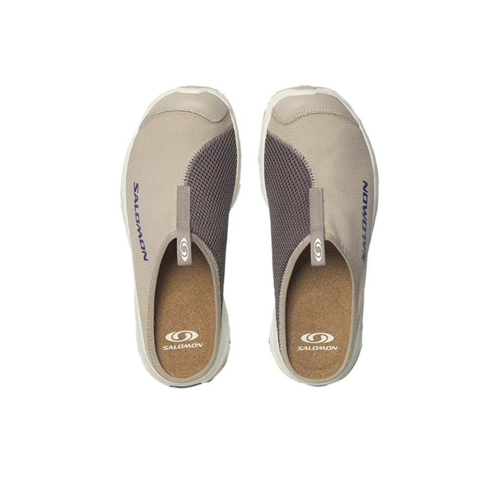 SALOMON Rx Slide 3.0 Модные восстанавливающие повседневные нескользящие быстросохнущие тапочки с закрытым носком Унисекс тапочки Пепельно-серый Железо-серый Ярко-фиолетовый 475751