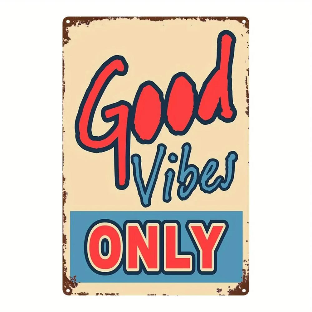 Vintage Metal Wall Art Sign D Flat Durable Decor for Bar Bedroom Kitchen