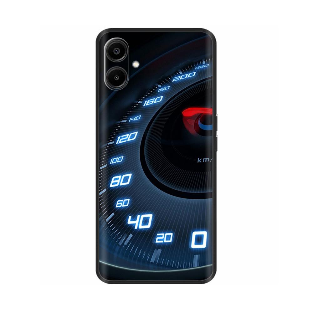 Для Samsung Galaxy A06 Задняя крышка Мягкая Черная с принтом Силиконовый бампер Чехол для телефона для Samsung Galaxy A06 A05 A04 Чехлы Fundas Coque
