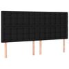 Maison Exclusive - Tête de lit Noir 160x5x118/128 cm Tissu