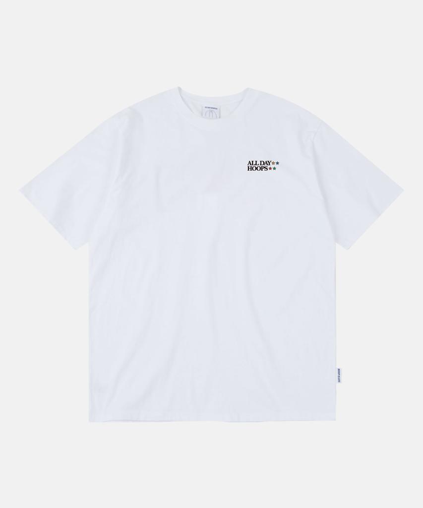 ALL DAY HOOPS International Friendship Olympic Short Sleeve T-Shirt White