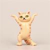 Funny Cat Doll Ornaments Kawaii Cats Pen Holder Plastic Crafts Earphone Support For Room Office Desk Accessories Home Decoration
