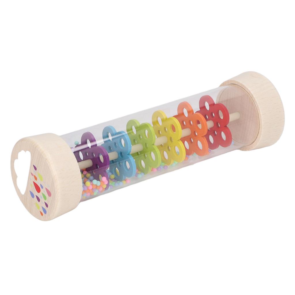 Rain Stick Wooden Rainmaker Toy Music Enlightenment Hand Eye Coordination Training Toy for Early