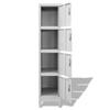 Armoire à casiers - vidaXL - 4 compartiments - Gris - 180 cm - Meuble d’entrée