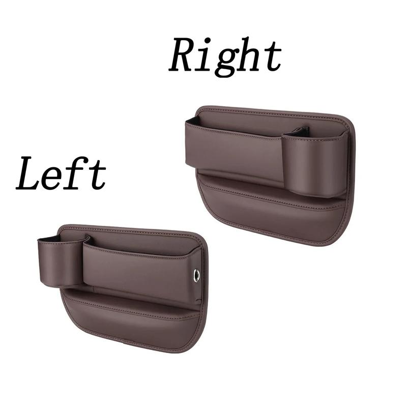 1/2PCS Storage Box Multifunction Car Seat Gap Organizer Storage Box Pocket Universal Wallet Keys Card Cup Phone Holder Auto Interior Accessories