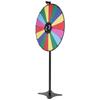 36 inch Spinning Prize Wheel, 18 Slots Spinning Wheel, Roulette Wheel with a Dry Erase and 2 Markers, Tabletop or Floor Standing Win Fortune Spin