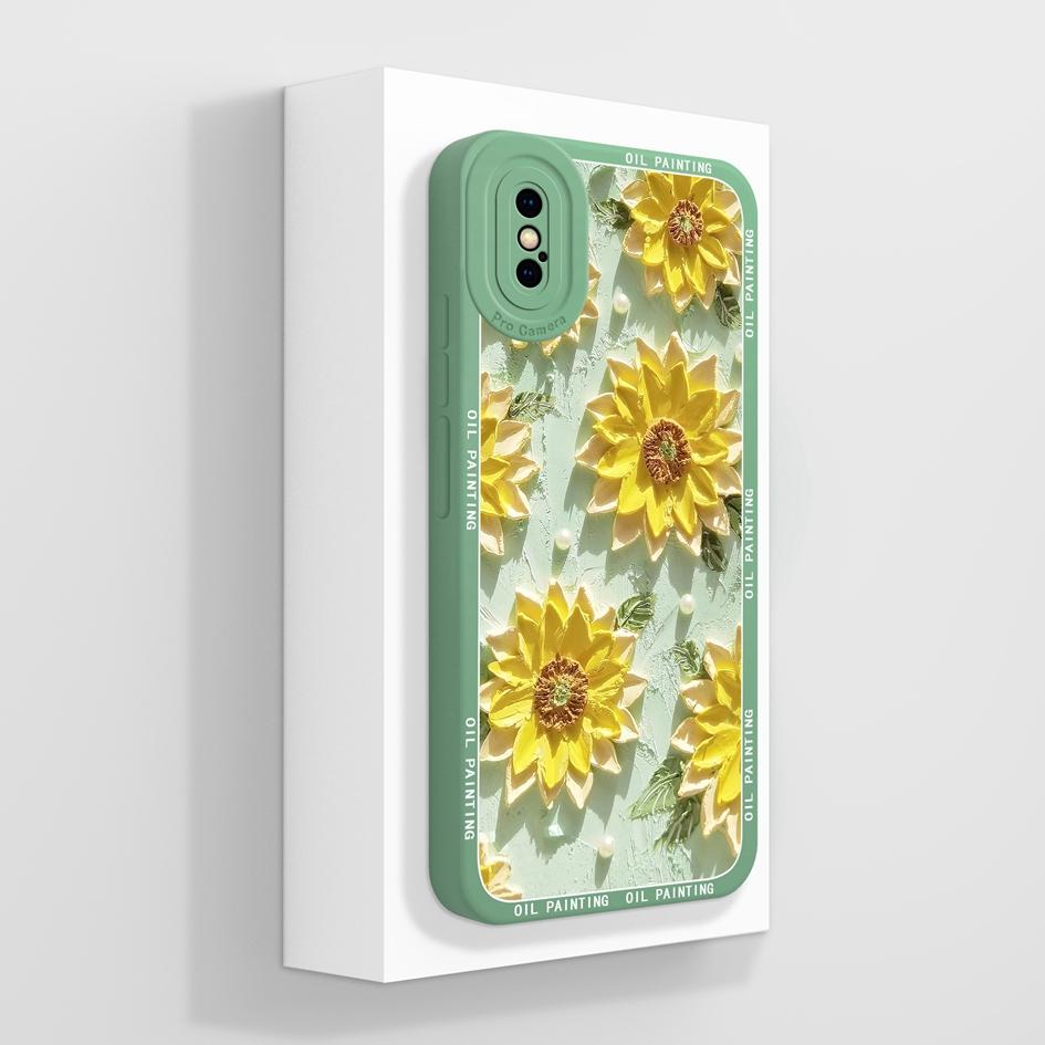 Для Apple iPhone X XR XS SE 6 7 8 11 12 Pro Max Plus Mini чехол для телефона роскошный цветочный узор мягкий жидкий силиконовый противоскользящий защитный чехол для iPhone