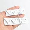 3D Металлический Хромированный Черный Логотип W12 Буквы Наклейка На Крыло Багажник Автомобиля Значок Для A8 D3 S8 A8L Q7 Эмблема W12 Наклейка Аксессуары