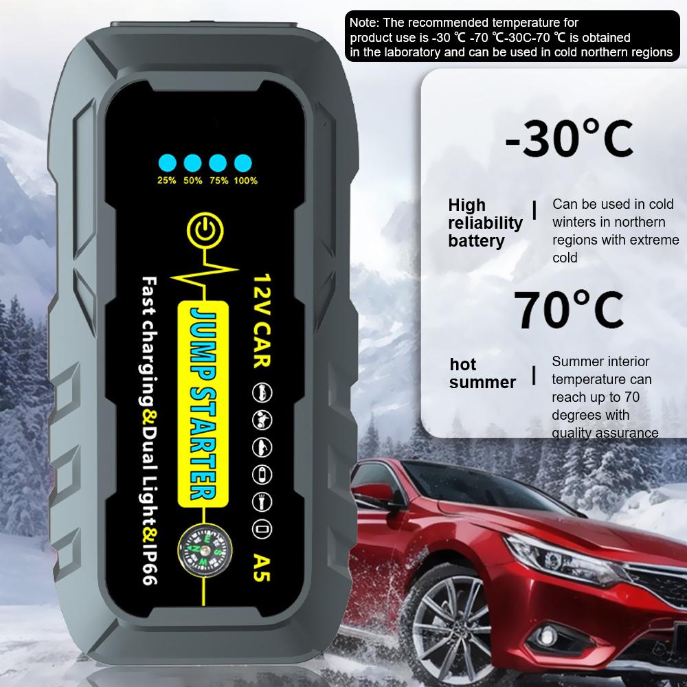 Автоматическое пусковое устройство Аварийный старт Портативный Power Bank 22200 мВтч 3000 А Пуско-зарядное устройство 12В Автомобильный стартер Запуск автомобильного аккумулятора