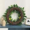 Summer Lemon Wreath Artificial Yellow Leafy Fruit Wreath