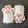 Fashion Cartoon Cosplay Costume Gloves Squeaky Kig Fursuit Kigurumi Plush Cat Paw Gloves Furry Warm Cosplay Props Gifts