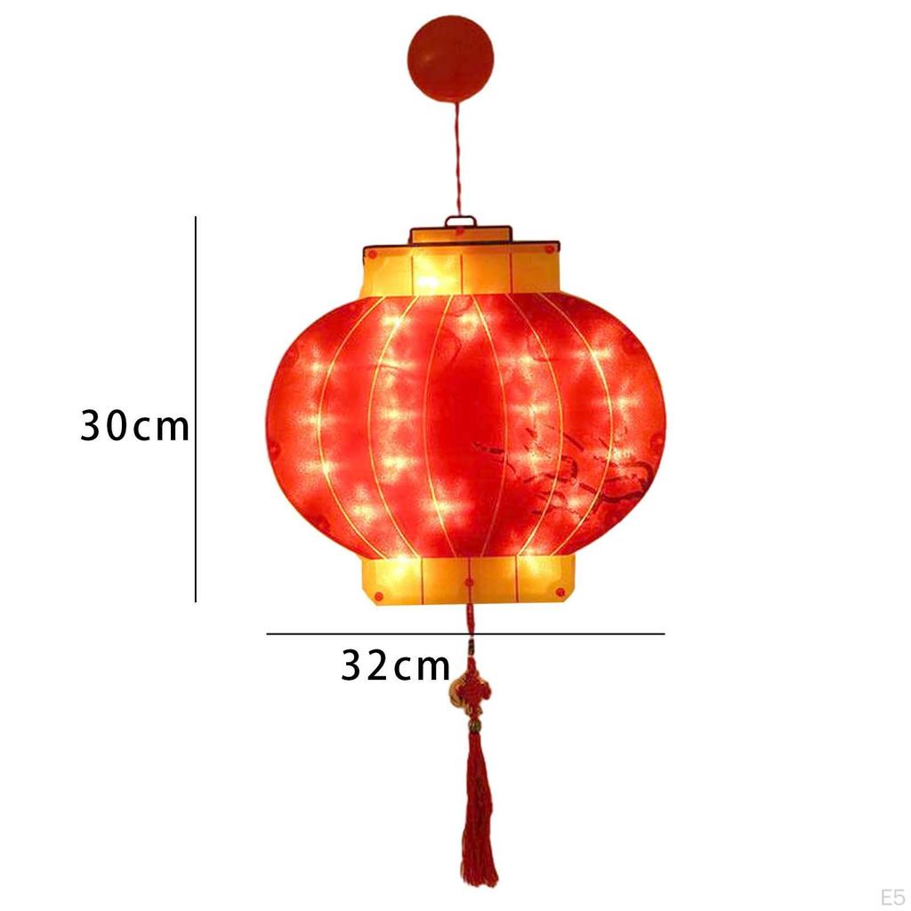 Китайский год Декоративные огни Лунный кисточка Подвесной Присоска с для
