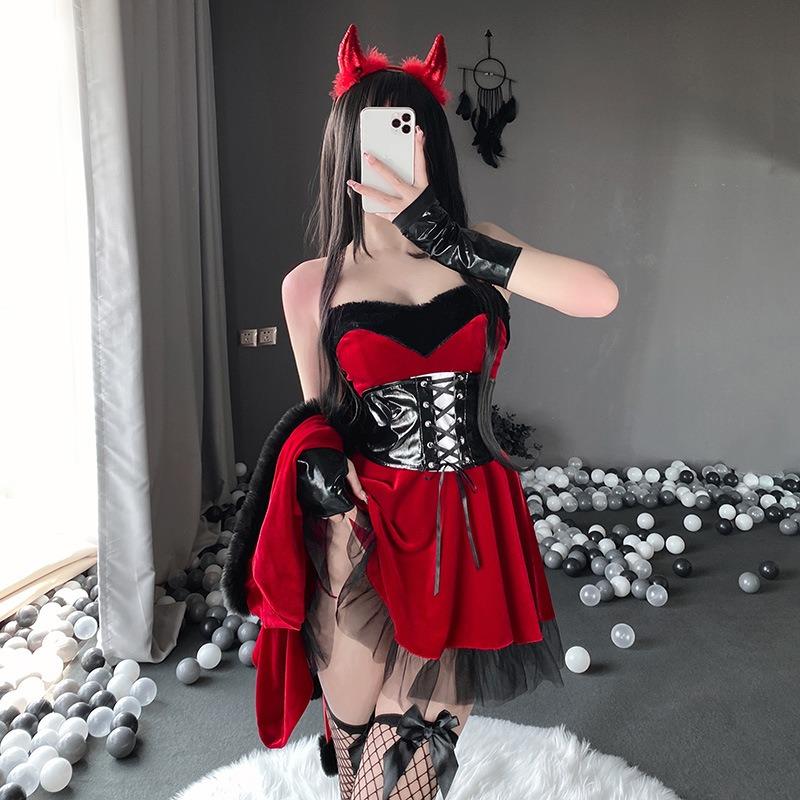 Cosplay Live Streaming Host Halloween Cape Uniform Seduction Sexy Bunny Shawl New Christmas Outfit Cape Woman