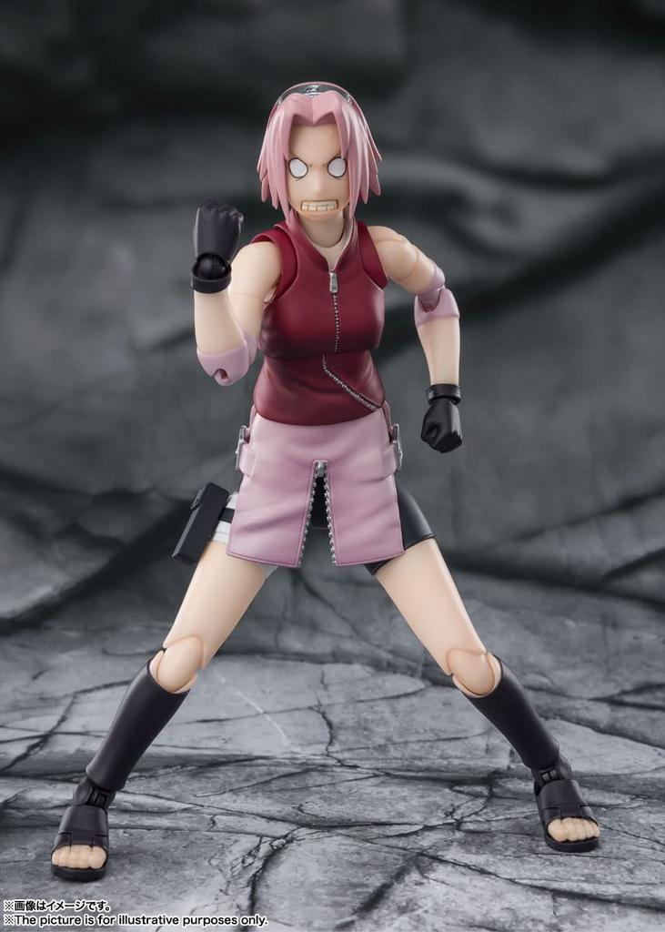 NARUTO Shippuden Sakura Haruno Соревновательный дух, унаследованный от мастера 135 мм ПВХ ABS окрашенная подвижная фигурка BAS63448 SHFiguarts - - Прибл.. &