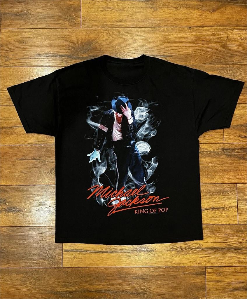 Летняя винтажная Y2K Майкл Джексон Король поп-музыки Ваша футболка Размер S-4xl Дышащая Влагоотводящая Универсальная футболка