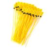 100pcs Yellow Package Transportation Truck Plastic Security Seal 40cm Label Cable Ties with Number