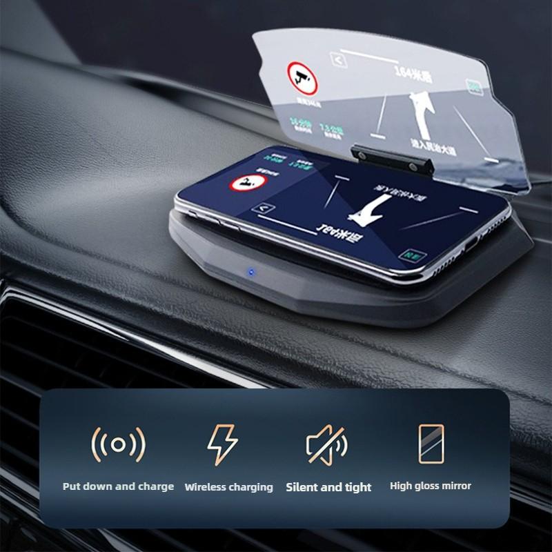 Автомобильный спидометр Беспроводная зарядка HUD Проекционный дисплей Цифровой спидометр Проектор Транспортные средства Авто Электроника Аксессуары