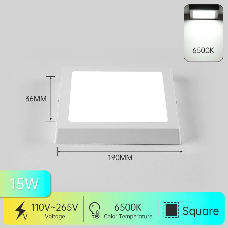 Современные светодиодные панельные потолочные светильники Холодный белый светодиодный потолочный светильник для гостиной, спальни, кухни, светодиодное освещение, домашний декор, светодиодная панельная лампа