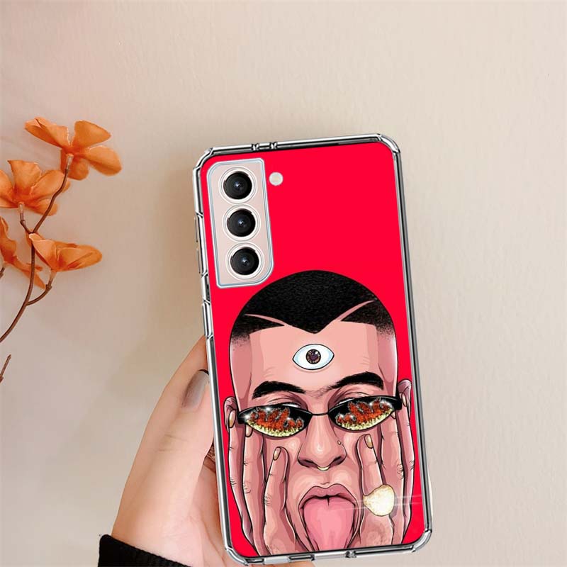 B-Bad B-Bunny Phone Case For Samsung S24 S25Edge Galaxy S22 S25 Ultra S21 S23 FE S20 S10 Plus S10E Cover Shell Coque Clear Silic