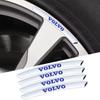 4pcs Car Wheel Rim Stickers Auto Tire Emblem Decor Decal Accessories For Volvo S60 S80 S90 C30 XC40 XC60 XC70 XC90 V40 V60 V90