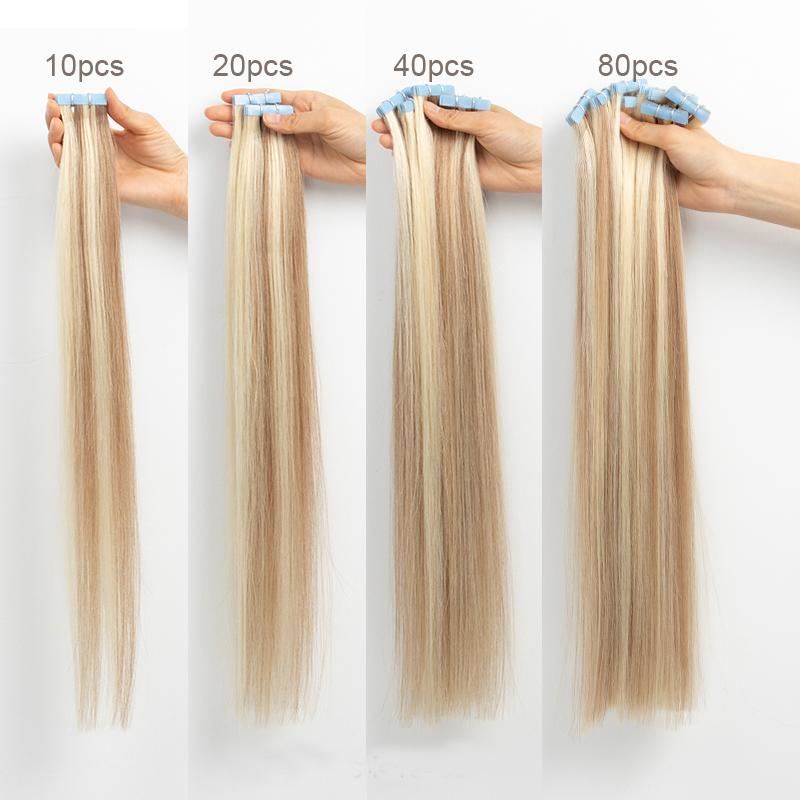 Человеческие волосы, прямые наращивание волос из искусственной кожи, 2,5 г/шт., 25 г/упак. 45/50/55/60 см