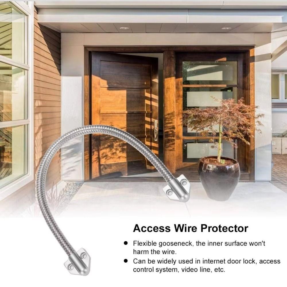 Zinc Zinc Zinc Alloy Head Door Loop Stainless Steel Armored Cable Secure Line Defender Indoor Use